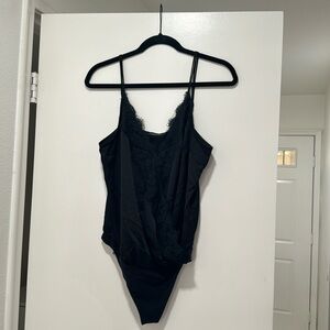 Abercrombie satin and lace bodysuit, size L